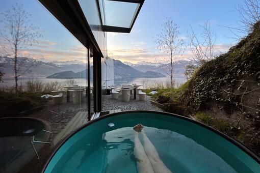 Bathing and Relaxing with a Breath-Taking View